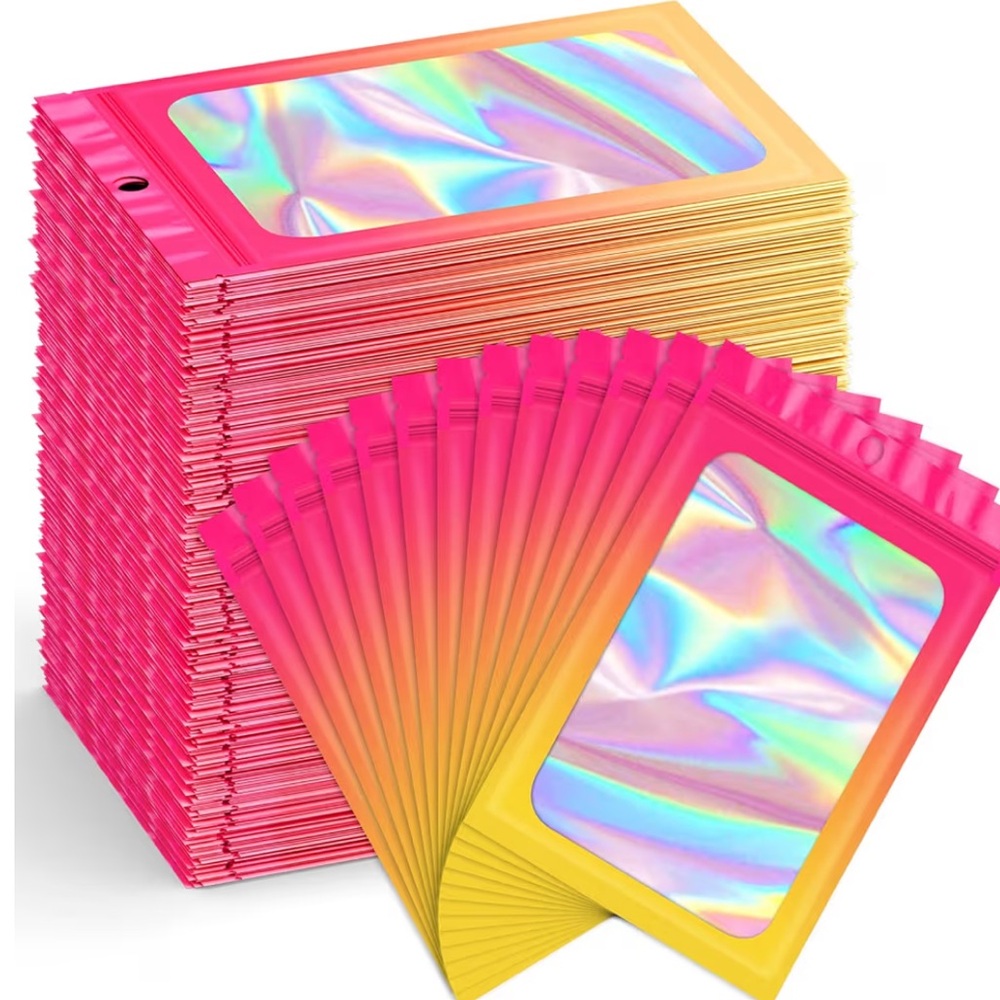 50ct - Holographic Ombré 4x6 Mylar Bags